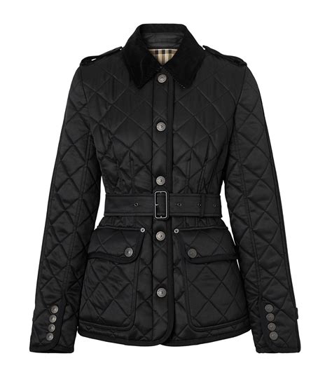 womens burberry black jacket|burberry women's jacket outlet.